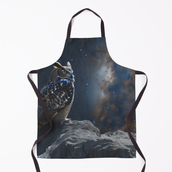 Item preview, Owl Beneath Cosmic Clouds designed and sold by QuantumDrift.