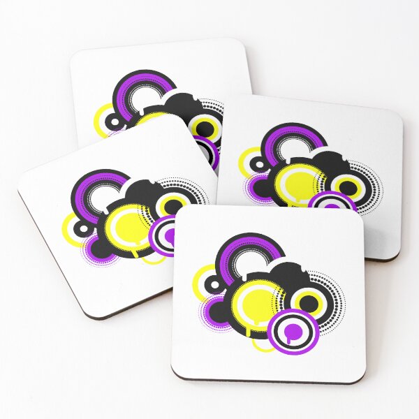 Item preview, Purple and Yellow Frutiger Metro Graphic designed and sold by frutigerdesigns.