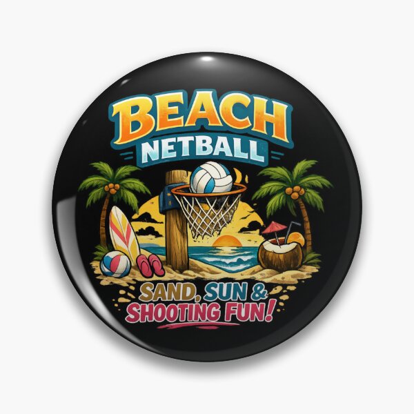 Item preview, Beach Netball - Sand Sun and Shooting designed and sold by SidTastic .