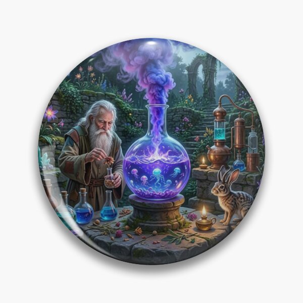 Item preview, ​The Wizard and the Mysterious Potion. designed and sold by JoyNest = "The nest of joy".