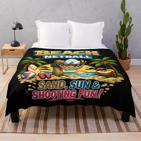 Item preview, Beach Netball - Sand Sun and Shooting designed and sold by SidTastic .