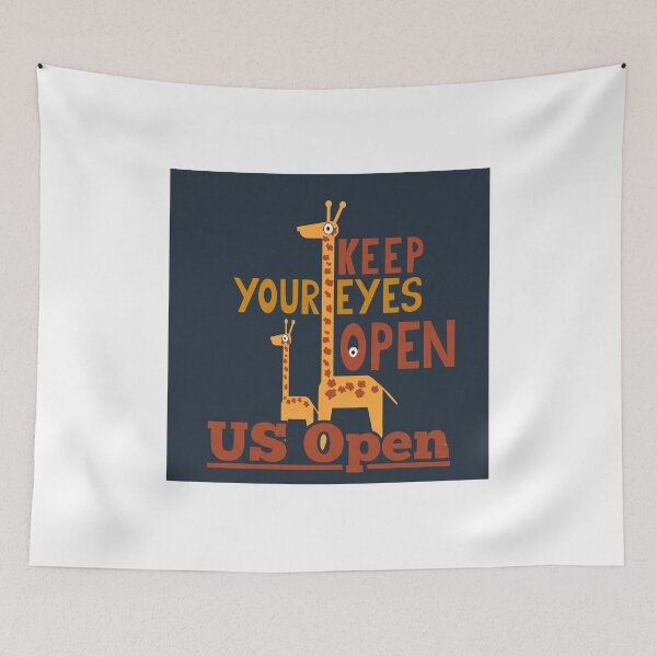 Item preview, US Open Giraffe Art Work Illustration designed and sold by HayaasBoutique.