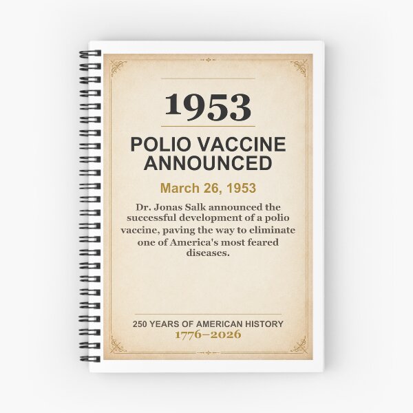 Artikelvorschau, Amerika 250 | Polio-Impfstoff angekündigt | 1953 entworfen und verkauft von ariksworld.