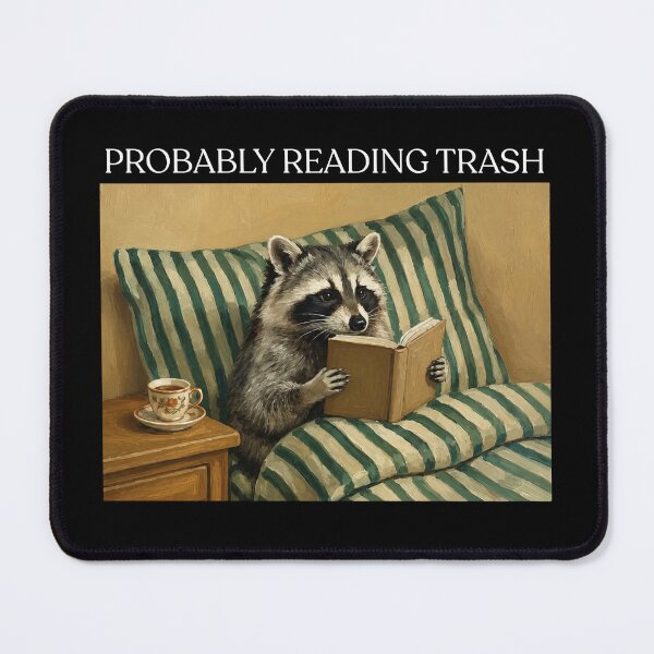 Item preview, Probably Reading Trash Racoon designed and sold by CoquetteGoose.