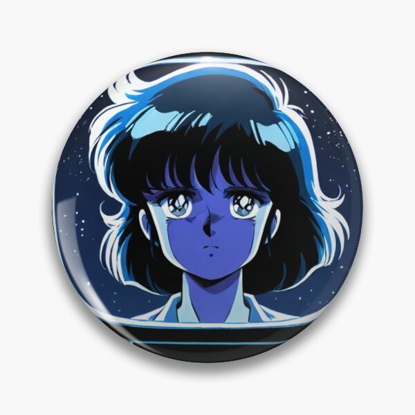 Item preview, Art - Melancholic Manga Character, Retro-Futuristic Aesthetic designed and sold by AnimeShin.