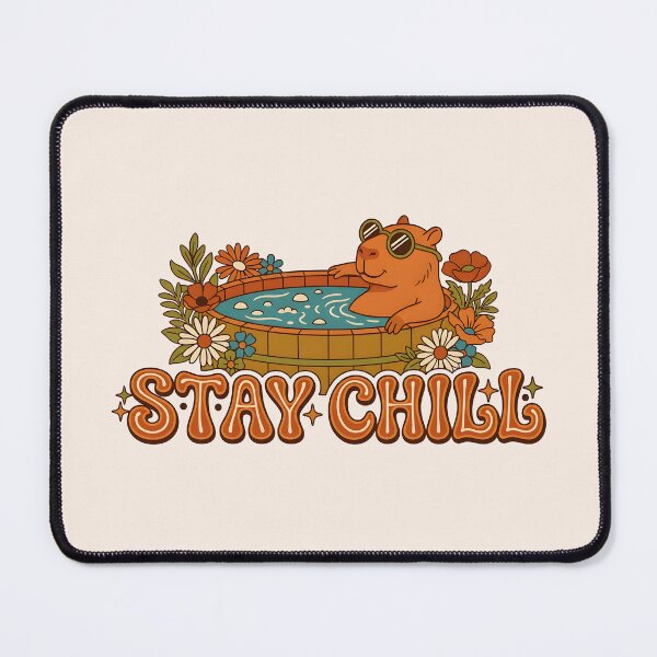 Item preview, Stay Chill Capybara Vintage 1970s Retro Sunglasses designed and sold by dreephic22.