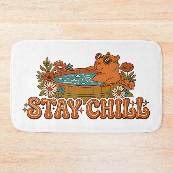 Item preview, Stay Chill Capybara Vintage 1970s Retro Sunglasses designed and sold by dreephic22.