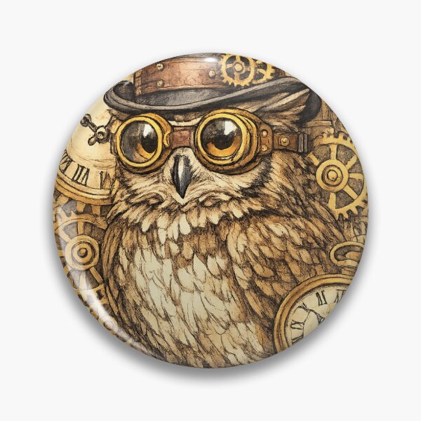 Item preview, The Timeless Steampunk Mechanical Owl designed and sold by Ink-verse-.