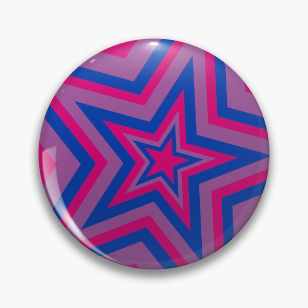Item preview, Blue, Pink and Purple Bisexual Repeating Pattern Star designed and sold by frutigerdesigns.