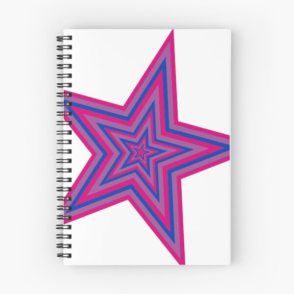 Item preview, Blue, Pink and Purple Bisexual Repeating Pattern Star designed and sold by frutigerdesigns.