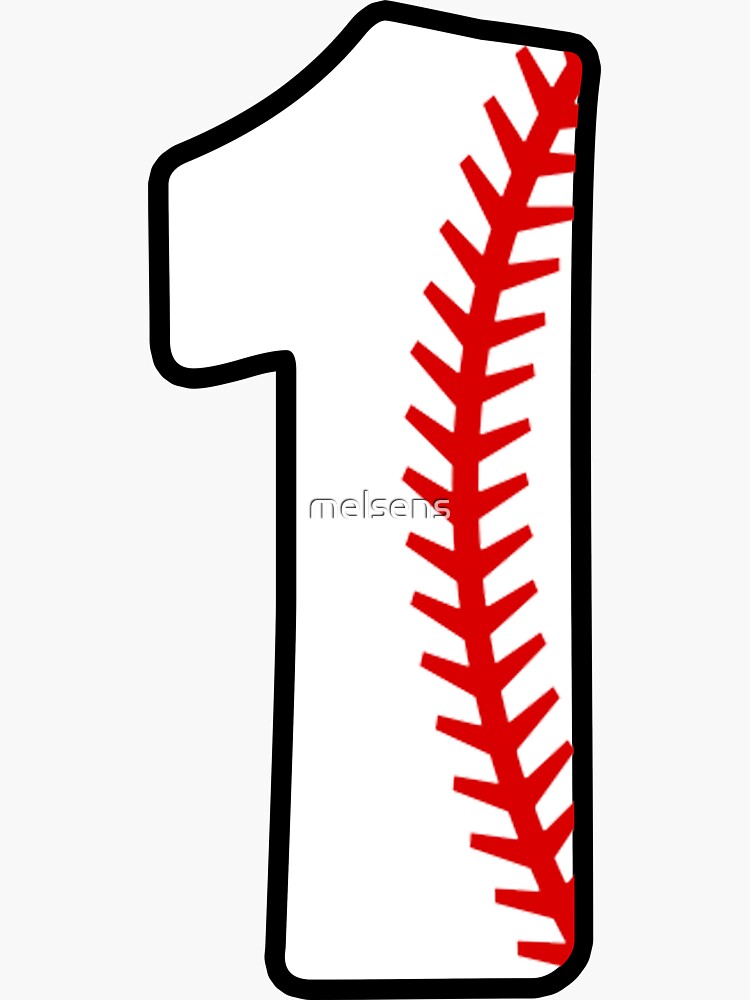 Number 1 Baseball #1 | Sticker