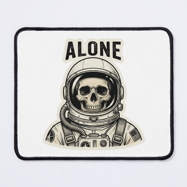 Item preview, Alone Astronaut Skull - Vintage Spaceman Dead Space Meme Art designed and sold by raedattia.
