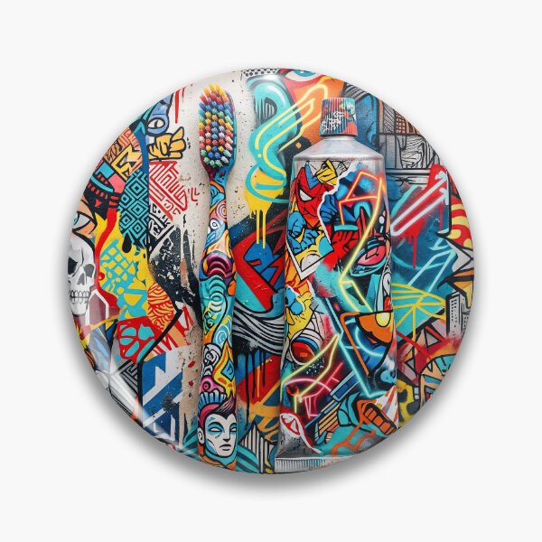 Item preview, Bathroom Art Toothbrush Toothpaste designed and sold by Home Decor Art.