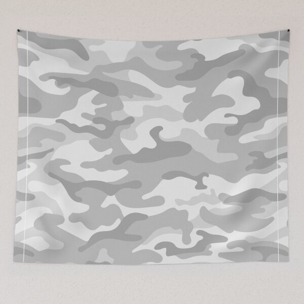 Item preview, White and Gray Shades Camouflage Pattern designed and sold by TeeGeeTees.