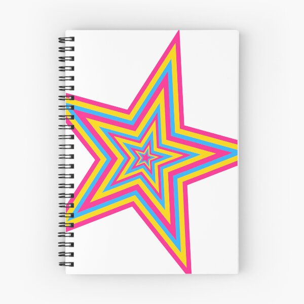 Item preview, Blue, Pink and Yellow Pansexual Repeating Pattern Star designed and sold by frutigerdesigns.