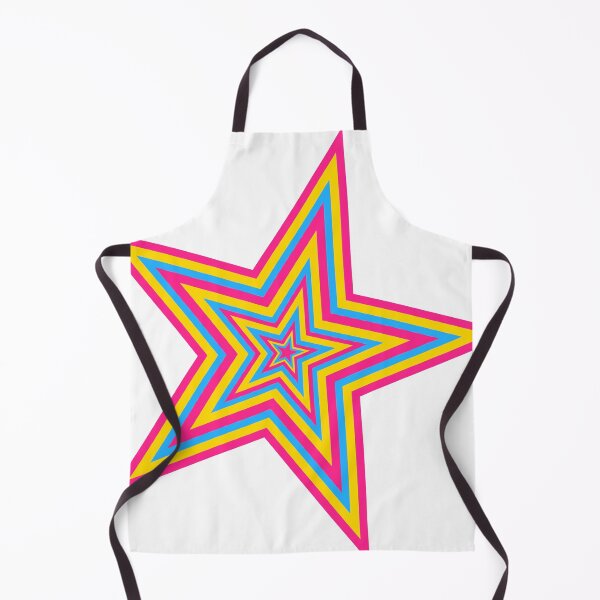 Item preview, Blue, Pink and Yellow Pansexual Repeating Pattern Star designed and sold by frutigerdesigns.