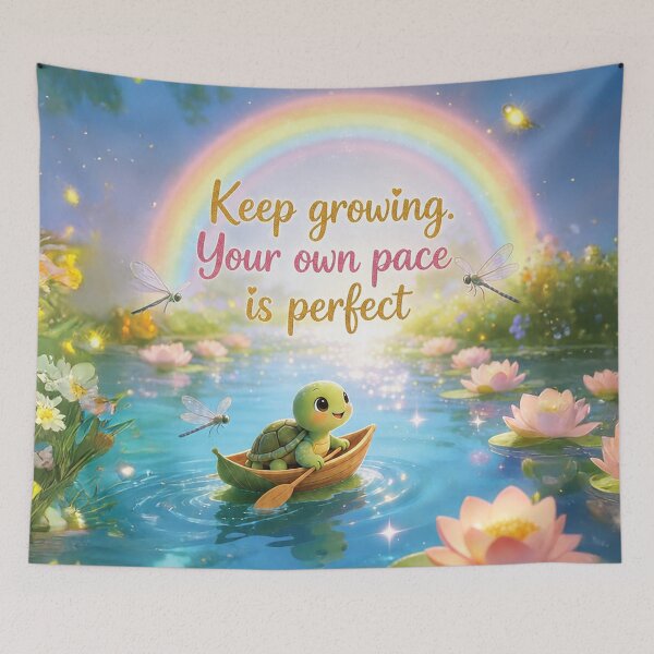 Item preview, Keep Growing Your Own Pace Is Perfect – Growth Milestone Art designed and sold by Wintorque.