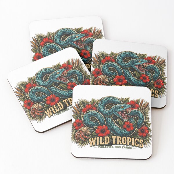 Item preview, Wild Tropics - paradise has fangs designed and sold by Tin Robot Co..