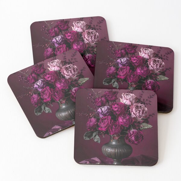Item preview, Moody Dark Rose Bouquet Still Life AI designed and sold by DragonwingPixel.