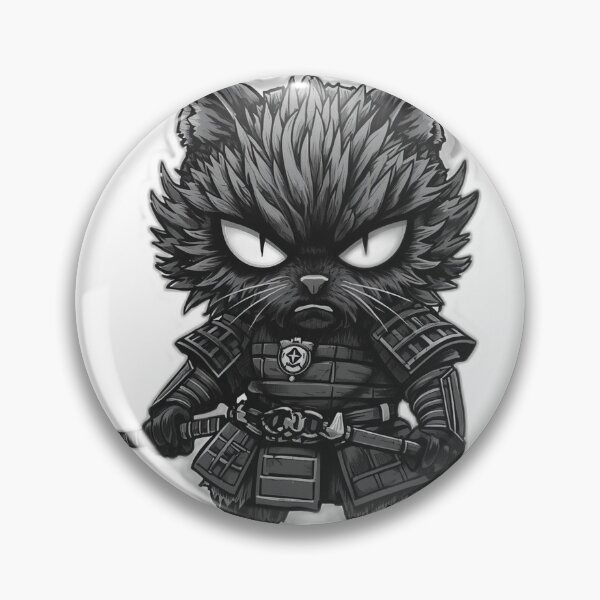 Item preview, Onryo Cat Guardian — Japanese Warrior Art designed and sold by Tokyo Neo Noir Collective .