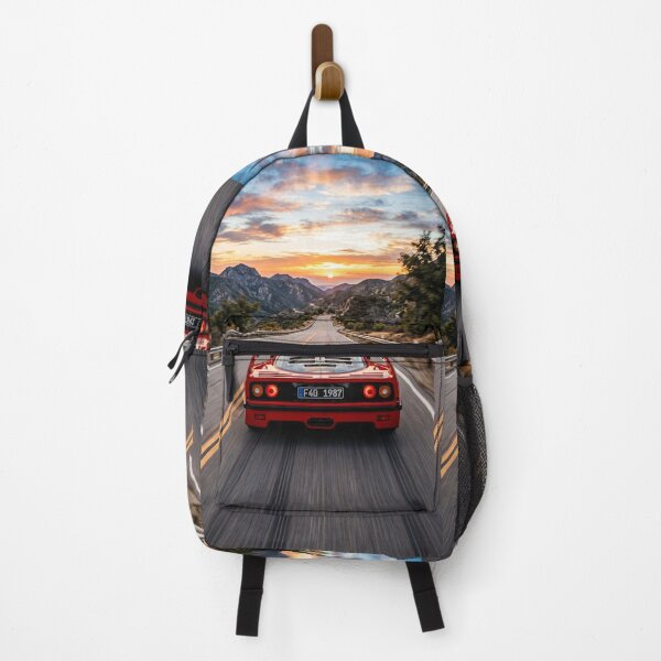Item preview, Classic Twin Turbo V8 Supercar Sunset Mountain Drive designed and sold by RevUpDesign.
