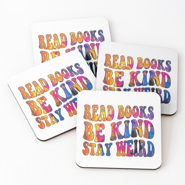 Item preview, Read Books Be Kind Stay Weird - Retro Groovy Colorful Typography designed and sold by raedattia.