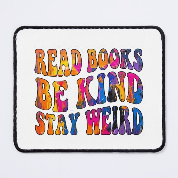 Item preview, Read Books Be Kind Stay Weird - Retro Groovy Colorful Typography designed and sold by raedattia.