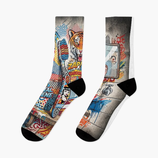Item preview, Bathroom Art Toothbrush Toothpaste designed and sold by Home Decor Art.