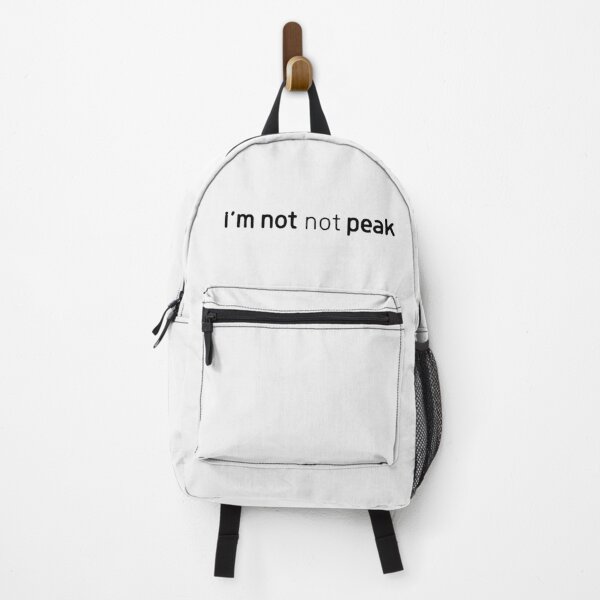Item preview, I'm Not Not Peak Minimalist Text Meme black designed and sold by TackyTime.