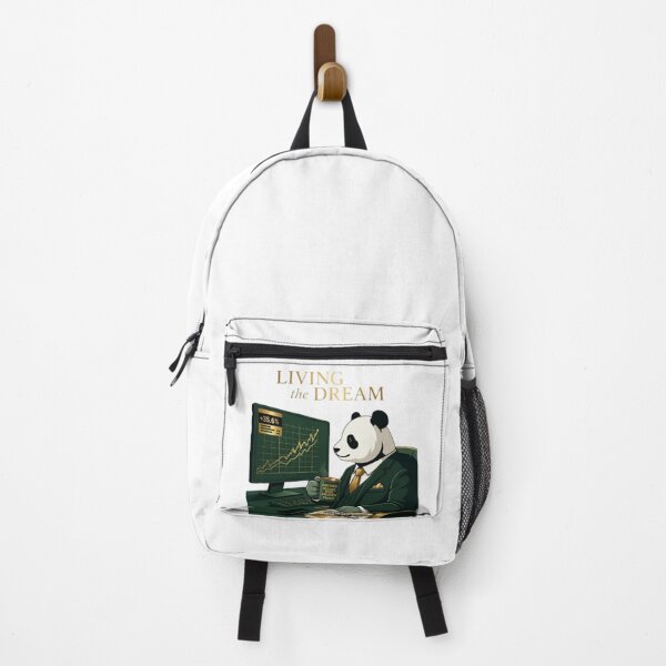 Item preview, Living The Dream Panda Trader Finance Office Art designed and sold by Northern Glow Art.