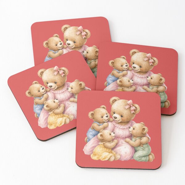 Item preview, Cute Teddy Bear Family - Watercolor Nursery Art designed and sold by PAPIRO SIGLO XXI.