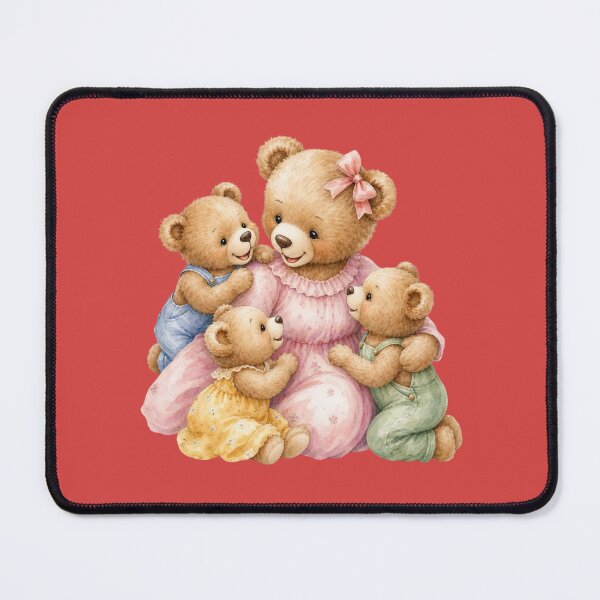 Item preview, Cute Teddy Bear Family - Watercolor Nursery Art designed and sold by PAPIRO SIGLO XXI.