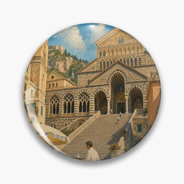 Item preview, Amalfi Italy Travel Souvenir - Vintage Illustration designed and sold by VisualArtsOasis.