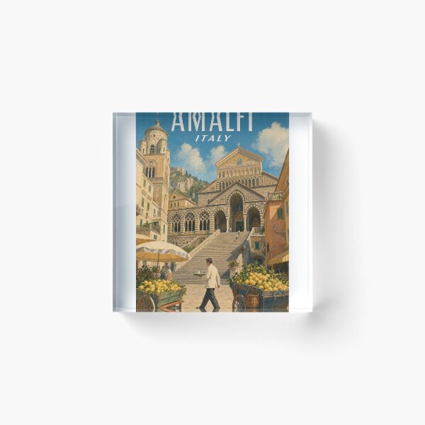 Item preview, Amalfi Italy Travel Souvenir - Vintage Illustration designed and sold by VisualArtsOasis.
