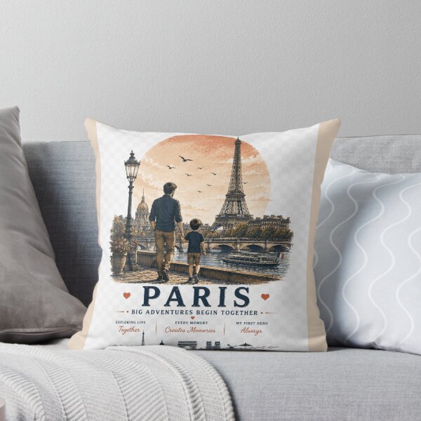 Item preview, Paris Father Son Duo Big Adventures Begin Together designed and sold by BagFactoryUK.