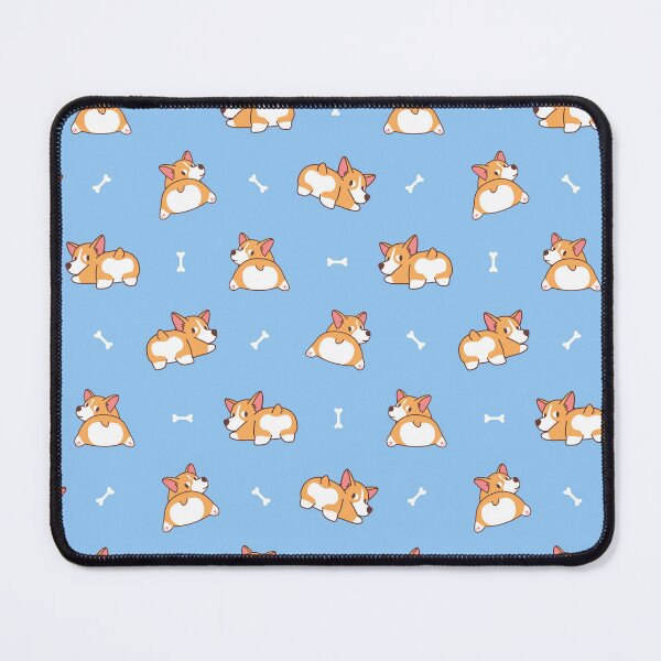 Item preview, Corgis and Bones on Blue designed and sold by TeeGeeTees.