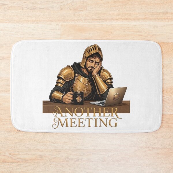 Item preview, Another Meeting Tired Knight Office Humor Art designed and sold by Northern Glow Art.
