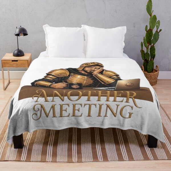 Item preview, Another Meeting Tired Knight Office Humor Art designed and sold by Northern Glow Art.