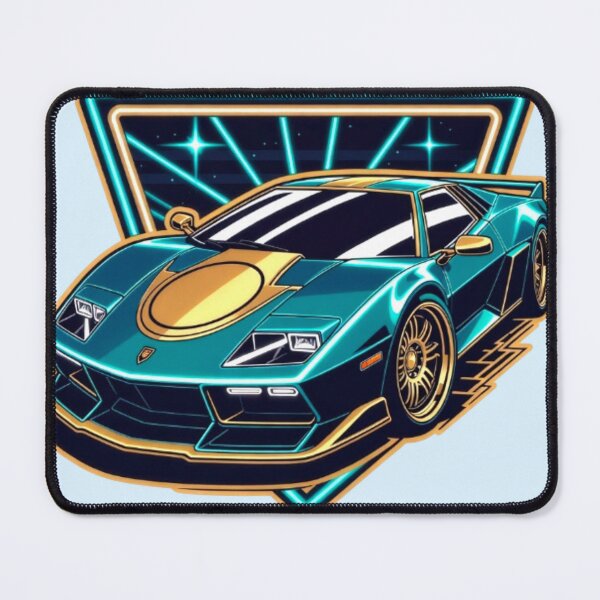 Item preview, Retro Synthwave Supercar - Neon Cyber Vector Graphic designed and sold by Nexus Space.