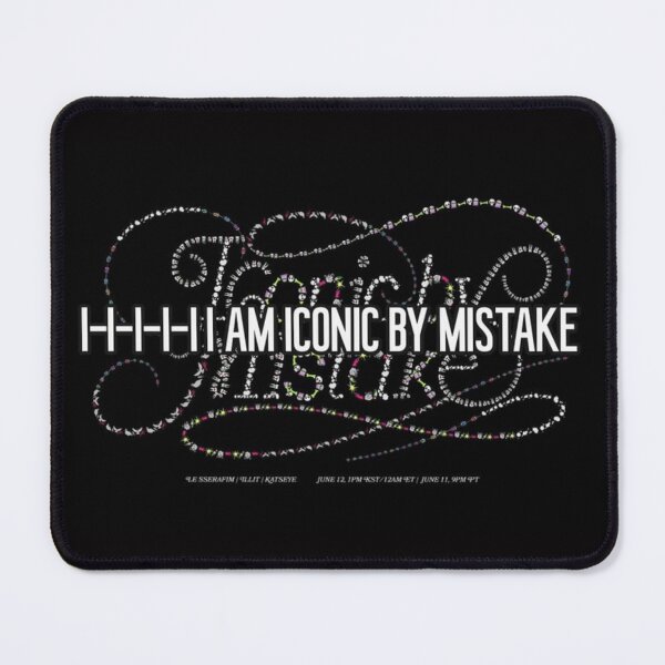 Item preview, Iconic by Mistake – Minimal K-Pop Typography Aesthetic designed and sold by KryaArts27.