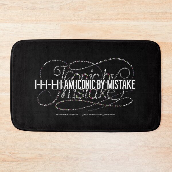 Item preview, Iconic by Mistake – Minimal K-Pop Typography Aesthetic designed and sold by KryaArts27.