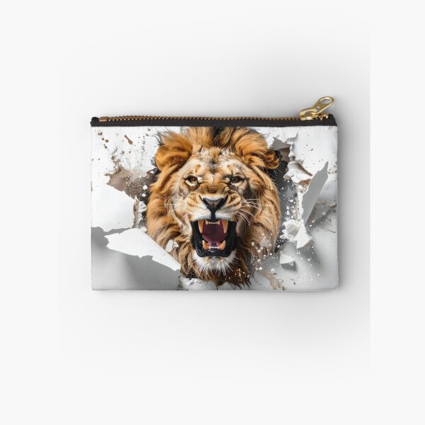 Item preview, Lion bursting through paper AI designed and sold by DragonwingPixel.