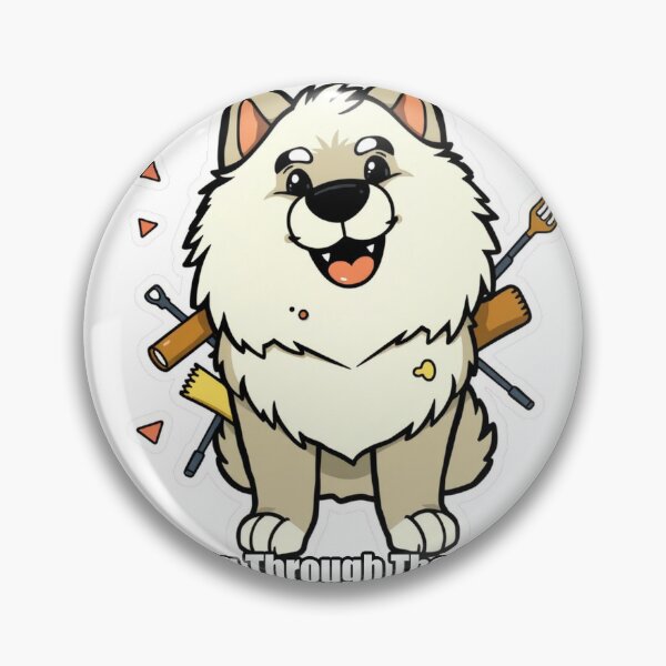Item preview, Samoyed - Smiling Through The Chaos - Funny Samoyed Gift designed and sold by pawdrops.