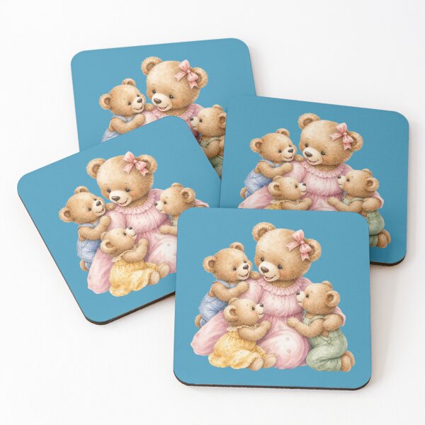 Item preview, Teddy Bear Family - Cute Watercolor Nursery Art designed and sold by PAPIRO SIGLO XXI.