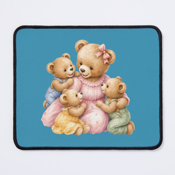 Item preview, Teddy Bear Family - Cute Watercolor Nursery Art designed and sold by PAPIRO SIGLO XXI.