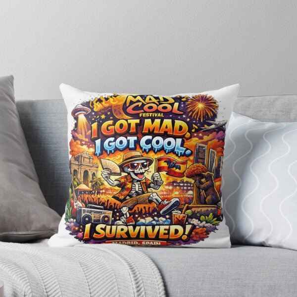 Item preview, Mad Cool Festival Madrid Spain – I Got Mad, I Got Cool, I Survived! | Funny Music Festival T-Shirt Design | Concert Graphic PNG | Print-on-Demand Bundle designed and sold by Sushikidsntoddlers.