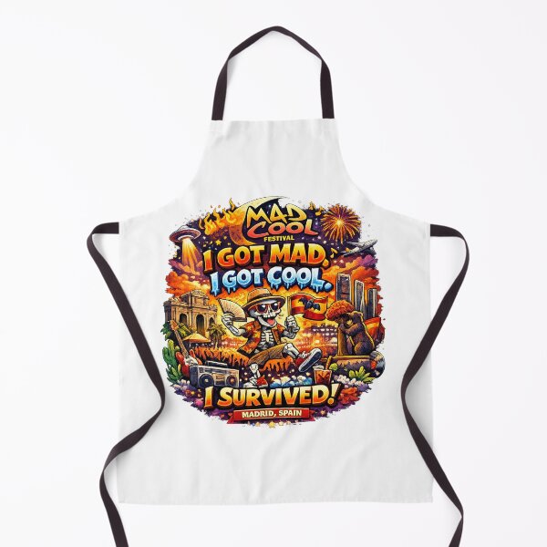 Item preview, Mad Cool Festival Madrid Spain – I Got Mad, I Got Cool, I Survived! | Funny Music Festival T-Shirt Design | Concert Graphic PNG | Print-on-Demand Bundle designed and sold by Sushikidsntoddlers.
