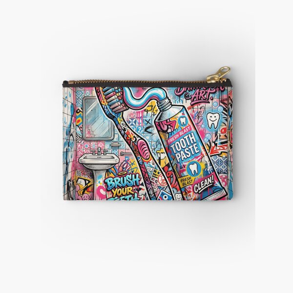 Item preview, Bathroom Art Toothbrush Toothpaste designed and sold by Home Decor Art.