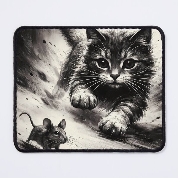 Item preview, Cat Chasing Mouse in Motion designed and sold by cuprum.