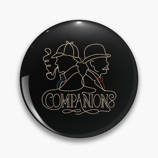 Item preview, Sherlock Holmes and Watson Companions Line Art Design designed and sold by Fenay Designs.
